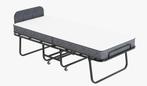 Eenpersoonsbed met hoofdscherm en matras koudschuim, Ophalen, 90 cm, Eenpersoons, Zwart