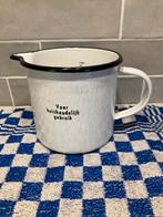 Vintage emaille maatbeker 1 liter (180324), Antiek en Kunst, Antiek | Emaille, Ophalen of Verzenden