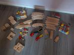 Houten treinbaan, Kinderen en Baby's, Speelgoed | Houten speelgoed, Ophalen of Verzenden, Gebruikt