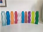 10 ikea gekronkelde glazen vaasjes., Huis en Inrichting, Woonaccessoires | Vazen, Gebruikt, Overige kleuren, Ophalen of Verzenden
