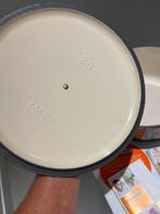 Nieuwe Le Creuset braadpan Thyme 28 cm in originele doos, Gietijzer, Ophalen of Verzenden, Zo goed als nieuw, Keramische plaat