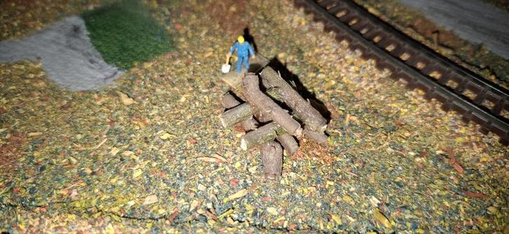 Treinen rails mensen landschap  N spoor, Hobby en Vrije tijd, Modeltreinen | N-Spoor, Zo goed als nieuw, Natuur, Gelijkstroom