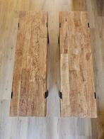 Tafel set, Huis en Inrichting, Tafels | Eettafels, Ophalen, Teakhout, 50 tot 100 cm, Zo goed als nieuw