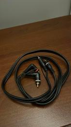 Vergulde tulp stekkers haaks - recht platenspeler 100 cm, Audio, Tv en Foto, Audiokabels en Televisiekabels, Ophalen of Verzenden