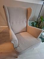 Ikea stoel STRANDMON kelinge beige / ribstof, Ophalen, Gebruikt, 75 tot 100 cm, 75 tot 100 cm