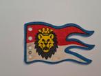 White Cloth Flag 8 x 5 Wave with Royal Knights Lion Head, Ophalen of Verzenden, Gebruikt, Lego