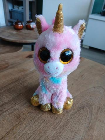 Ty Beanie Fantasia Eenhoorn Knuffel 15cm beschikbaar voor biedingen