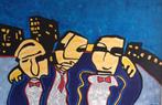 Groot canvas Herman Brood stijl, Oorspronkelijke maker, Nieuw, Ophalen of Verzenden, Schilderij