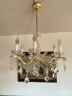 Kroonluchter met kristallen, Huis en Inrichting, Lampen | Kroonluchters, Ophalen, Gebruikt, Glas