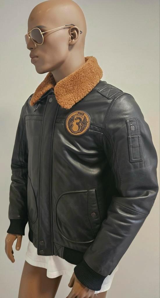PME Legend limited edition A-28 Hudson leren jas (M) zgan, Kleding | Heren, Jassen | Winter, Zo goed als nieuw, Maat 48/50 (M)