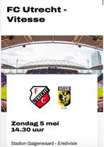 FC Utrecht - Vitesse 5 mei 2024 — 2 tickets, Tickets en Kaartjes, Sport | Voetbal, Mei, Losse kaart, Twee personen