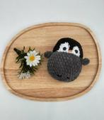 Gloednieuw gehaakte pinguïn knuffel grijs, Ophalen of Verzenden, Nieuw, Overige typen