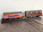 modeltrein Ho lima wagons, 2x voor maar €6.50, Gebruikt, Gelijkstroom, Wagon, Ophalen of Verzenden