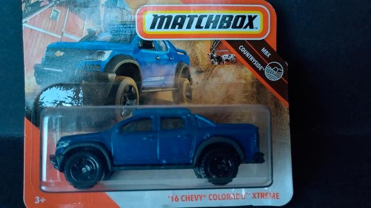 Chevrolet Colorado Xtreme 2016 3inch Matchbox Pol, Hobby en Vrije tijd, Modelauto's | Overige schalen, Nieuw, Auto, Ophalen of Verzenden