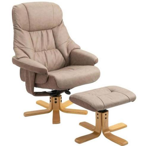 Relaxstoel met voetenbank, 360 draaibaar, 135 NIEUW İN DOOS, Huis en Inrichting, Fauteuils, Nieuw, Ophalen of Verzenden
