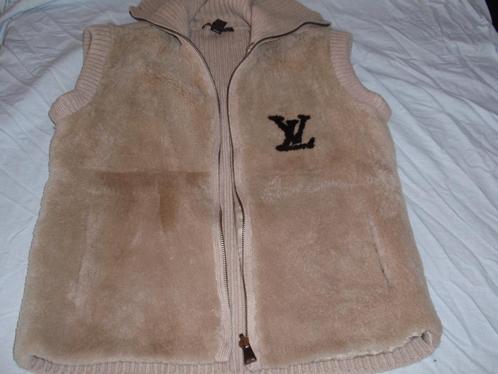 Louis Vuitton bodywarmer bont origineel, Kleding | Dames, Bodywarmers, Zo goed als nieuw, Maat 36 (S), Beige, Ophalen