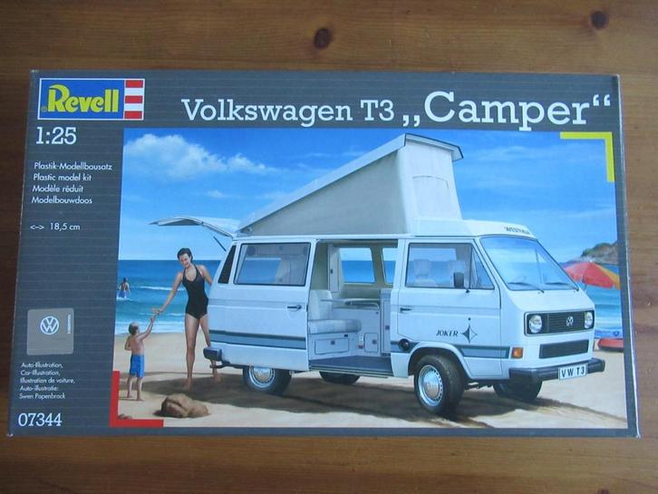 VW T3 Camper (Revell 1/25), Hobby en Vrije tijd, Modelbouw | Auto's en Voertuigen, Nieuw, Auto, Groter dan 1:32, Revell, Ophalen of Verzenden