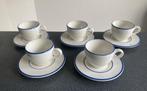 5 Italiaanse espresso kop/schotels zgan, Ophalen of Verzenden, Zo goed als nieuw, Overige materialen, Kop en/of schotel
