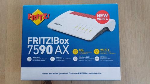 Router AVM FRITZ!Box 7590AX met Wifi 6, Computers en Software, Routers en Modems, Zo goed als nieuw, Router met modem, Ophalen