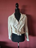 Rib blousje. S, H&M, Verzenden, Beige, Zo goed als nieuw