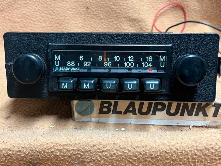TEAB Spelende Blaupunkt oldtimer radio met FM, Auto diversen, Autoradio's, Gebruikt, Ophalen of Verzenden