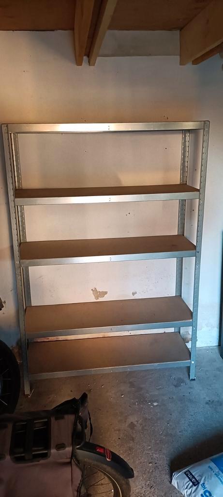 Metalen Stellingkast met 5 Planken, Huis en Inrichting, Kasten | Stellingkasten, Gebruikt, Ophalen