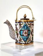 Cloisonne kannetje / keteltje., Antiek en Kunst, Antiek | Koper en Brons, Ophalen of Verzenden, Koper