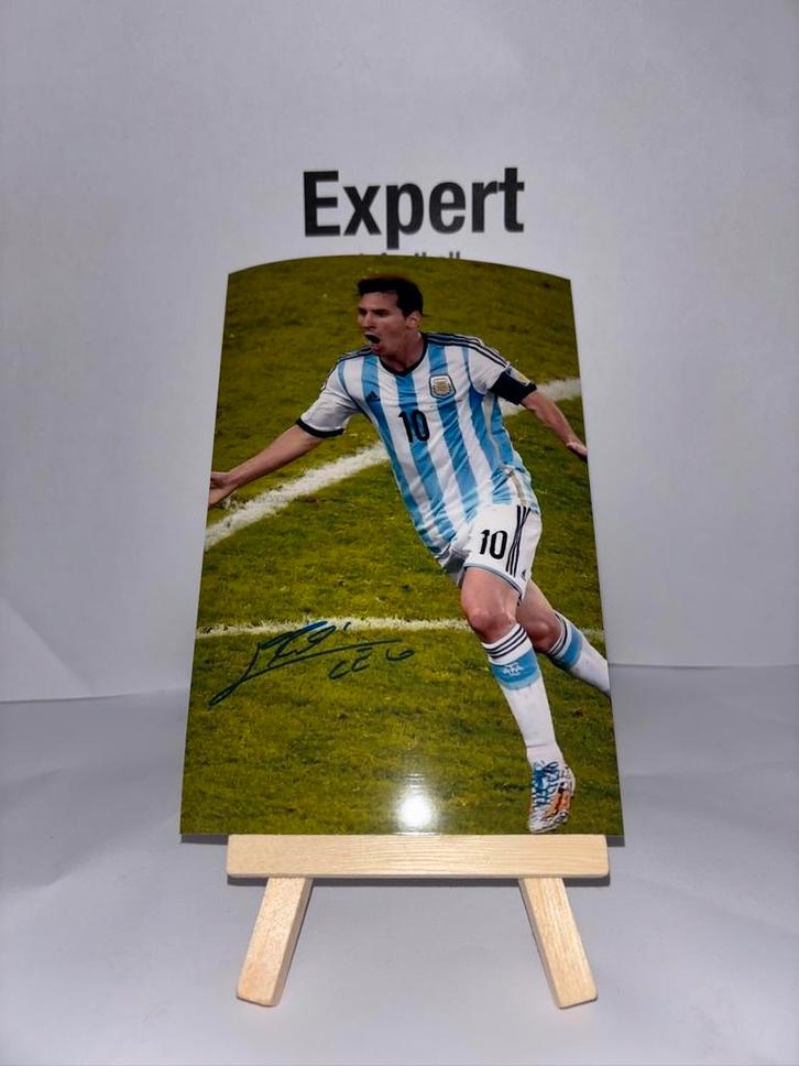 Messi gesigneerde foto - argentinie, Verzamelen, Sportartikelen en Voetbal, Nieuw, Spelerskaart, Buitenlandse clubs, Ophalen of Verzenden
