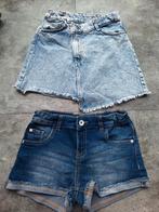 spijker: mt 134 Zara rok en mt 140 Europe Kids korte broek!, Meisje, Ophalen of Verzenden, Zo goed als nieuw, Zara