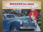 1940 HUDSON grote folder, Engels, Ophalen of Verzenden, Zo goed als nieuw, Overige merken