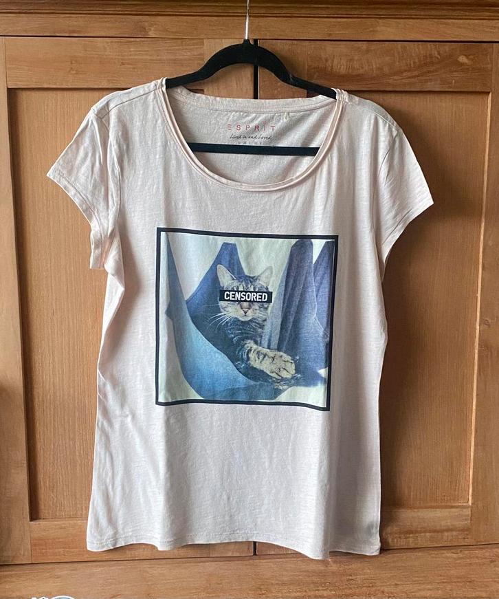 Esprit t-shirt, Kleding | Dames, T-shirts, Nieuw, Maat 42/44 (L), Roze, Korte mouw, Ophalen of Verzenden