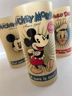Vintage 90s Disney Glazen - Set van 4, Verzenden, Mickey Mouse, Zo goed als nieuw, Servies