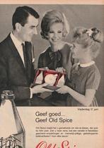 Retro reclame 1962 Old Spice aftershave 17 juni vaderdag, Verzenden, Overige typen