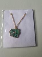 Goudkleurige Ketting - Pokemon Bulbasaur, Nieuw, Ophalen of Verzenden, Goud, Overige materialen