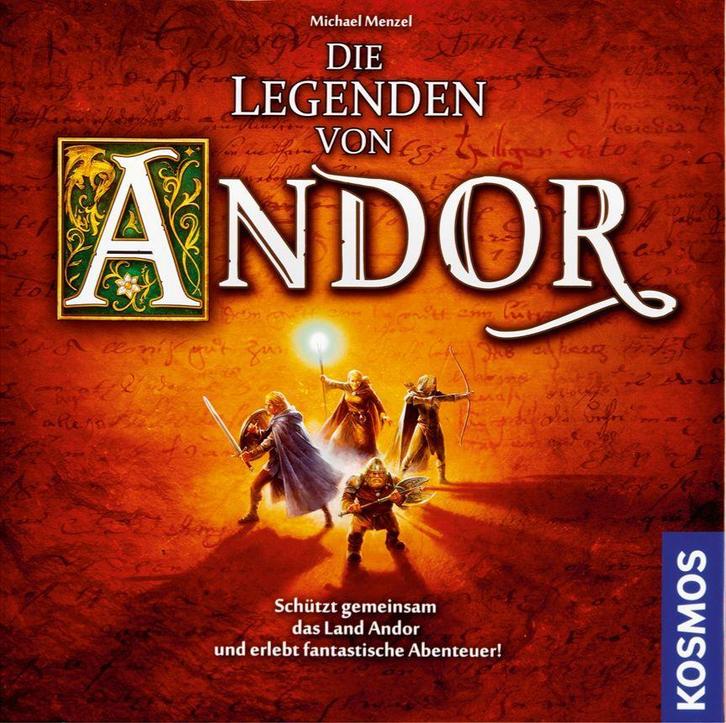 Legenden von Andor + Uitbreiding + Mini-Expansions DUITS, Hobby en Vrije tijd, Gezelschapsspellen | Bordspellen, Zo goed als nieuw