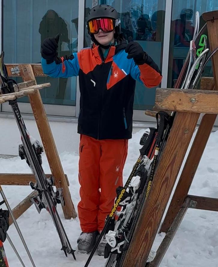 Een prachtig  skipak van het merk Spyder, Kleding | Heren, Wintersportkleding, Gedragen, Pak, Maat 46 (S) of kleiner, Ophalen of Verzenden