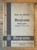 1950 Husqvarna Model 27, 28 en 228 onderdelen catalogus, Ophalen of Verzenden, Overige merken