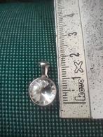 Kettinghanger zirconia met zilver, Overige voorstellingen, Ophalen of Verzenden, Zo goed als nieuw, Zilver