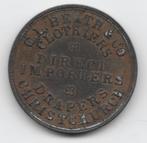 Nieuw Zeeland Penny Token Auckland Beath and Co. 1870, Postzegels en Munten, Munten | Oceanië, Verzenden, Losse munt