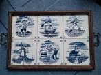 Vintage Tegel Dienblad met Hollands Tafereel, Antiek en Kunst, Ophalen of Verzenden