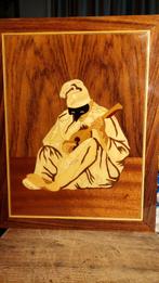 Marqueterie paneel Pulcinella, Ophalen of Verzenden