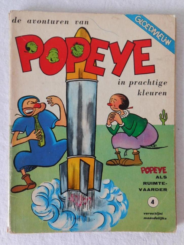 Stripboek, Popeye als ruimtevaarder (4) uit 1967, in redelij, Boeken, Stripboeken, Gelezen, Eén stripboek, Ophalen of Verzenden