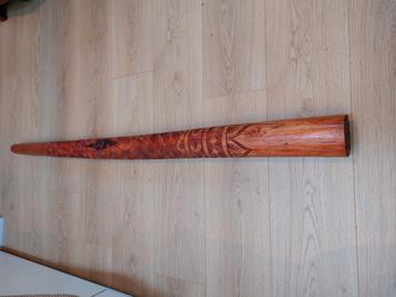 Didgeridoo, 135cm lang Teak beschikbaar voor biedingen