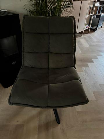 Draai fauteuil grijs/groen beschikbaar voor biedingen