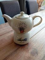 Koffie/thee pot met theelicht lavendel servies jet, Ophalen, Overige typen, Zo goed als nieuw, Overige stijlen