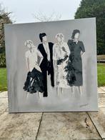 Schilderij 105x105 cm - Modern Kunstwerk, Antiek en Kunst, Ophalen of Verzenden