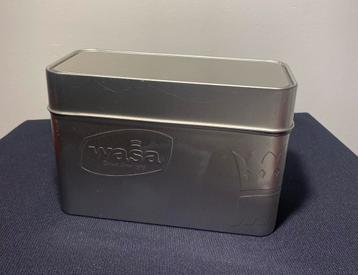 Blik van Wasa. Baked Since 1919. Zilverkleurig. beschikbaar voor biedingen