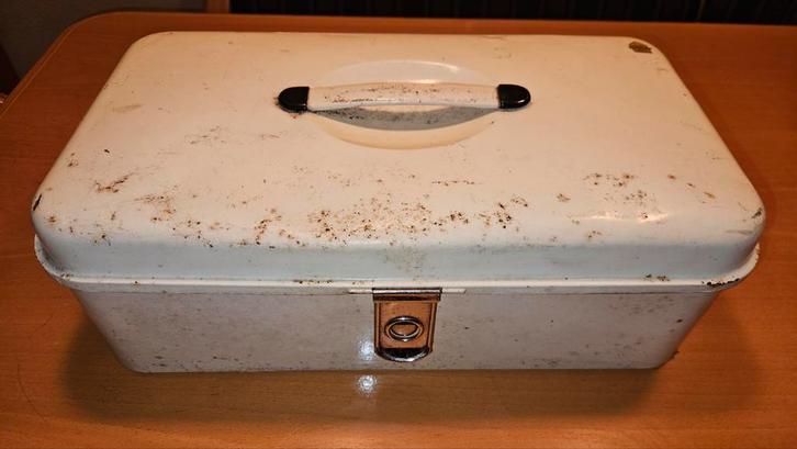 Vintage Brabantia Broodtrommel - Emaille, Antiek en Kunst, Antiek | Emaille, Ophalen of Verzenden