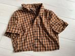 Geruite blouse maat S, Ophalen of Verzenden, Zo goed als nieuw, Maat 36 (S), Bruin