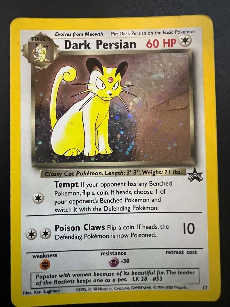 Dark Persian Wizards Black Star Promos, Ophalen of Verzenden, Zo goed als nieuw, Losse kaart, Foil